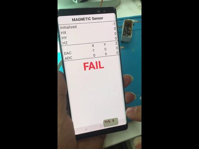 How to fix magnetic sensor SAMSUNG NOTE 8