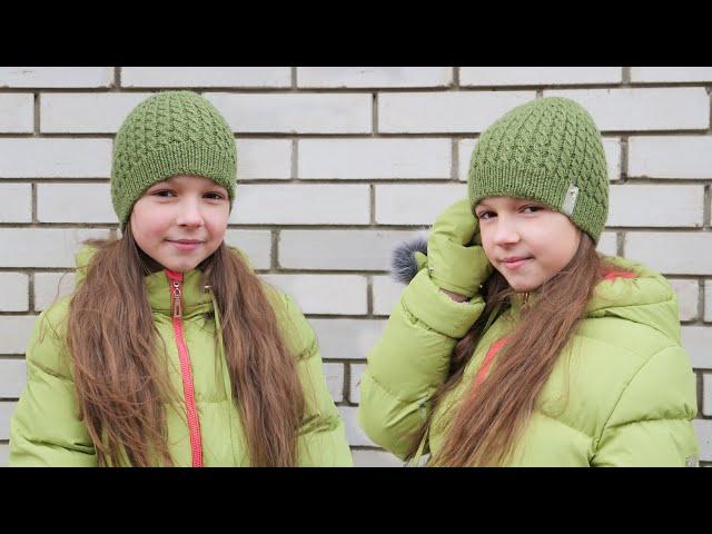 Вяжем шапку спицами  Universal knitting hat