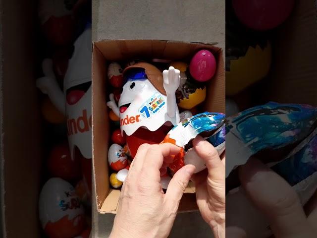 HUGE Kinder Surprise Chocolate Egg MAXI in BOX Unpacking