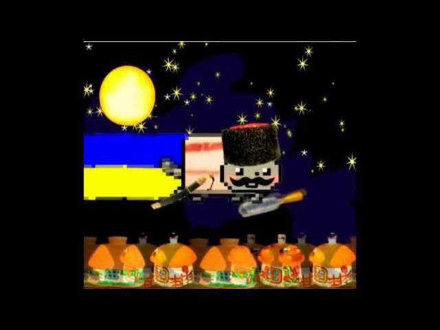 Scary Pop Up Nyan Cat Around The World Tour - Ukrainian Villiage