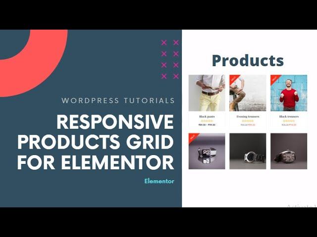 Elementor Responsive Products Grid for wordpress