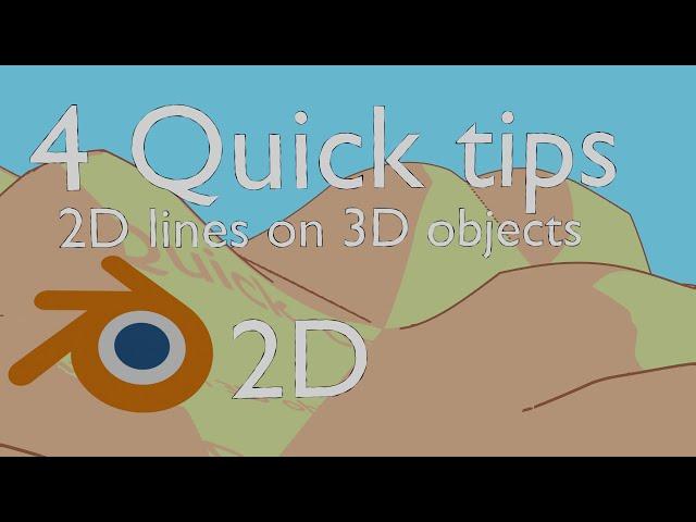 4 Options for 2D Lines || Blender 2D