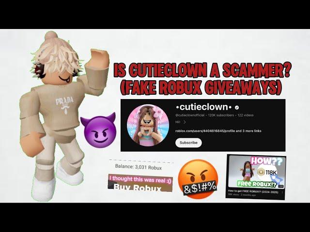 IS THIS ROBLOX YOUTUBER A SCAMMER? (@cutieclownn)