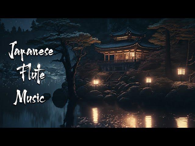 Peaceful Night by The Lake - Japanese Flute Music - Meditation Music, Calming Music