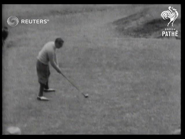 GOLF: Walter Hagen wins British Open again (1929)