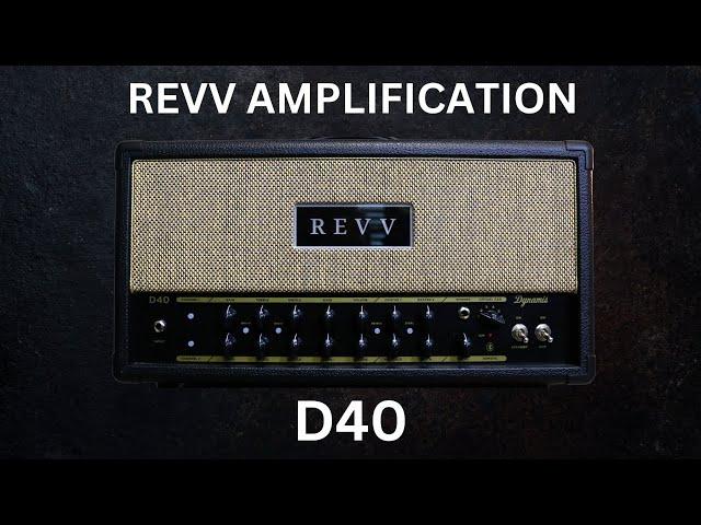 Revv D40 Dynamis- 40 Watt Two Channel Amp-Vintage Tones, Modern Design