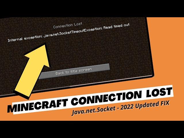 Fix Minecraft Connection Lost - Internal Exception : java.net SocketException - (2023 Updated Fix)