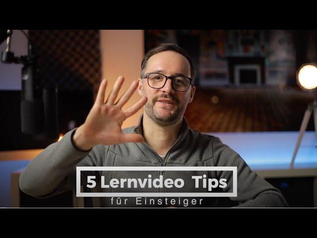 LERNVIDEO ERSTELLEN | 5 Einsteiger Tipps für 2021