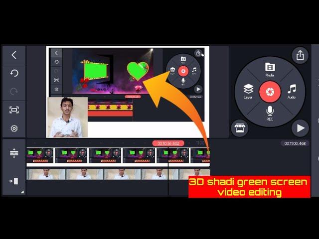 have to make 3D wedding green screen || 3D Shadi green screen editing kinemaster