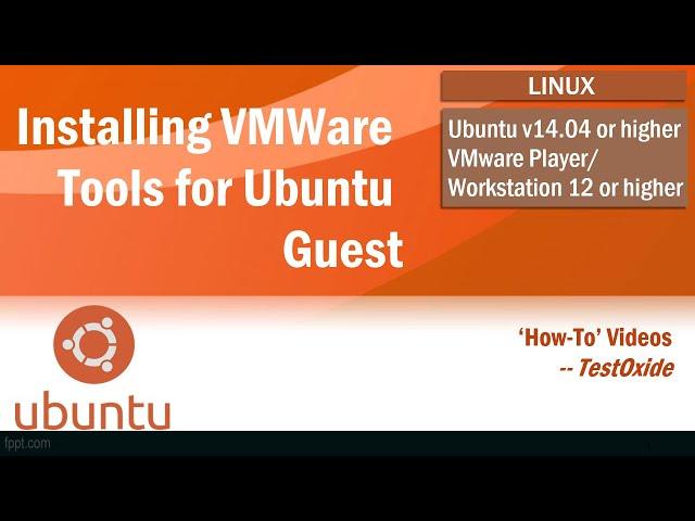 How to install VMware Tools for Ubuntu Guest #VMWareToolsForUbuntu