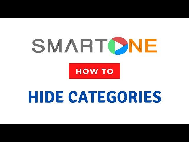 How to hide categories | SmartOne App