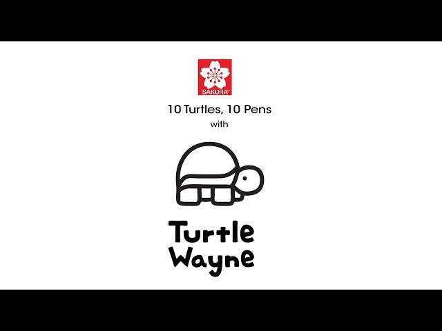 10 Turtles, 10 Pens with Turtle Wayne