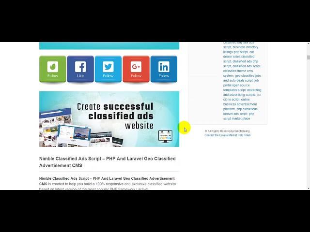 Nimble Classified Ads Script – PHP And Laravel Geo Classified Advertisement CMS