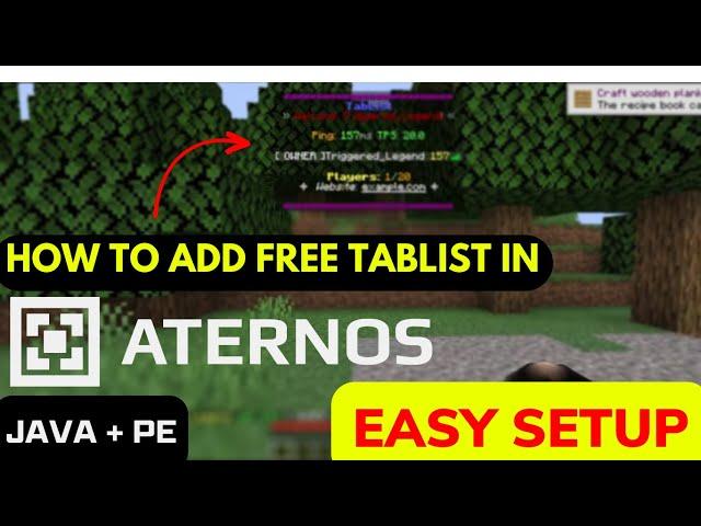 How To Add Tablist In Aternos Server | Best Tablist Plugin For Your Minecraft Server [ UPDATED ]