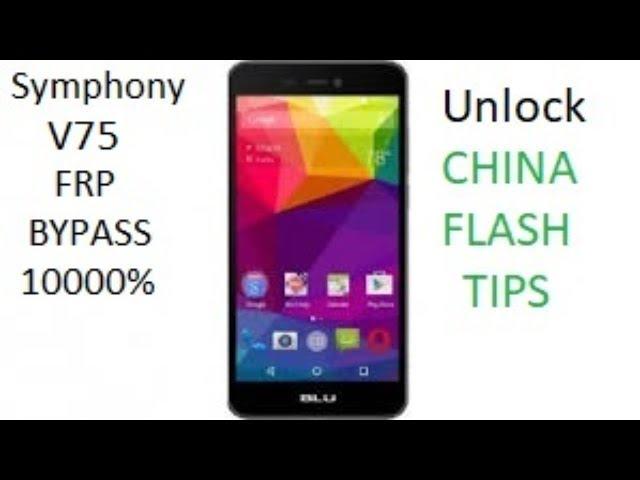 Symphony v75 google account bypass 10000% Working & Without PC