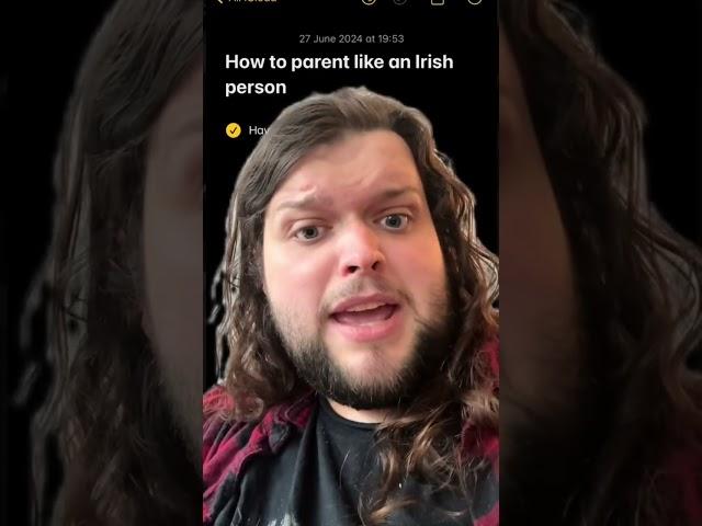How to parent like an Irish person