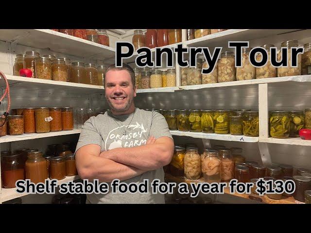 Pantry Tour /// Storing shelf stable food all winter for $130