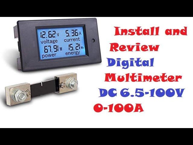 How to Monitor RV Batteries On A Budget.Install 10€ Digital Multimeter Voltage Amperage Power Energy