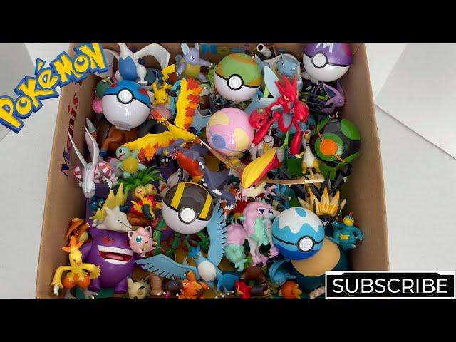 Cool Pokemon Figures with Names | Moltres Palkia Bewear Magikarp Pikachu Gengar Rayquaza