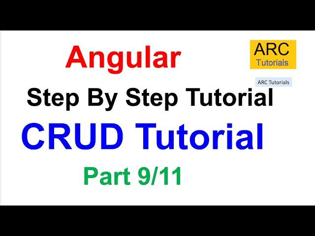 Angular 16 CRUD with Web API Tutorial Part #9 - Delete Functionality