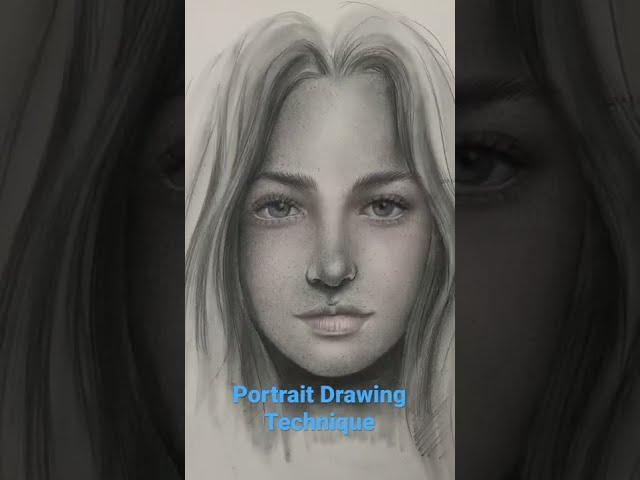  Perfect  Portrait Drawing Technique for Beginners #shorts #sketchbookbyabhishek #short #viral