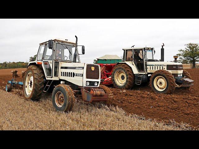 Classic Lamborghini R1056 & 1506 DT Turbo working together | Ploughing and drilling | Project 20 DVD