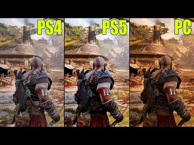 PS4 vs. PS5 vs. ULTRA PC | God of War Ragnarök Comparison