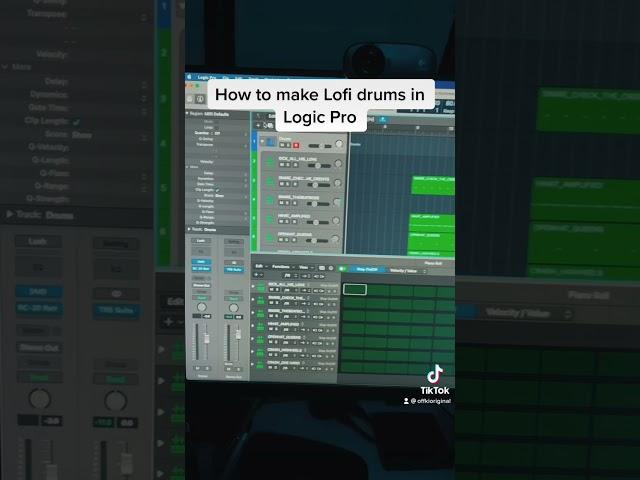 How to make Lofi drums easily in Logic Pro!