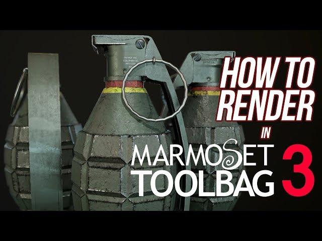 How to render an asset in Marmoset Toolbag