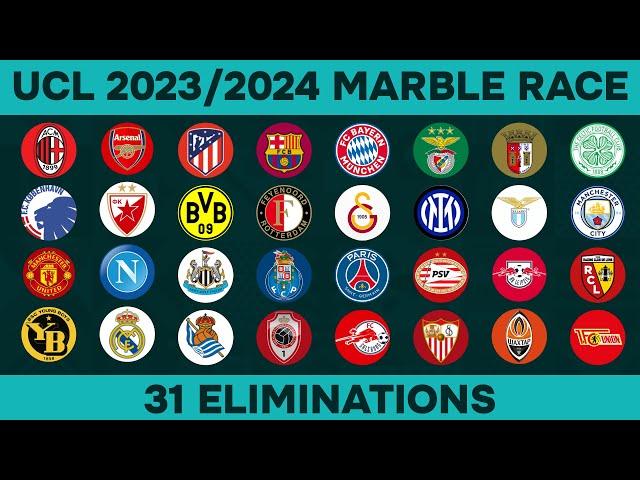 UEFA Champions League 2023/2024 Season Marble Race | The Marble Quest