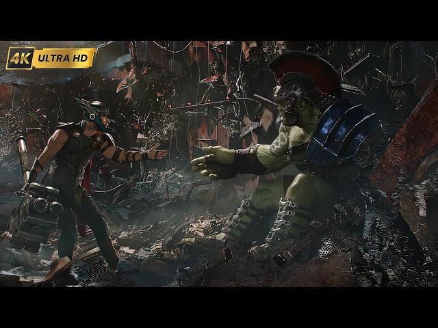 Thor: Ragnarok | Thor VS Hulk Arena Dövüşü | 4K ULTRA HD