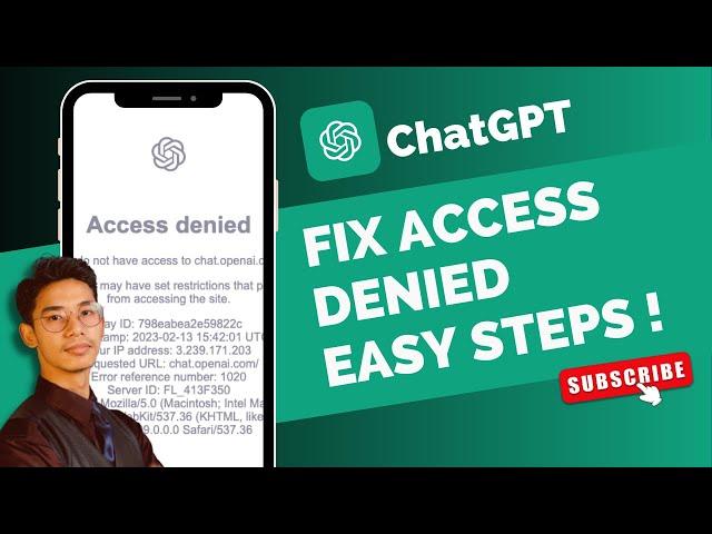 How To Fix ChatGPT Access Denied !