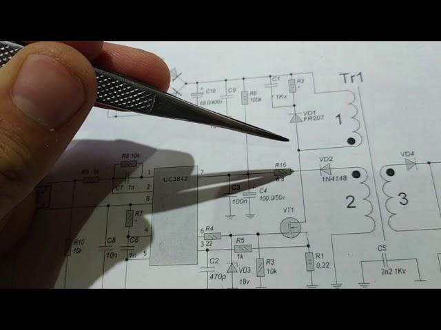 Типовой ремонт блока питания на микросхеме UC3842