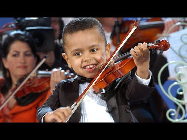 André Rieu & 3 year old Akim Camara