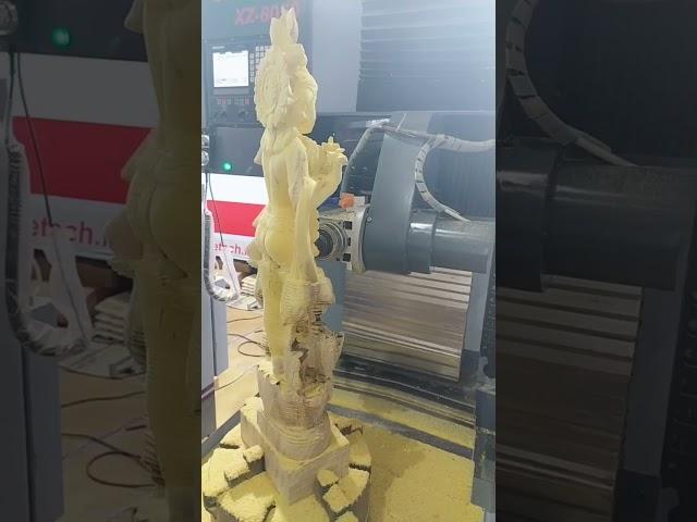 SprutCAM X Robot: stone milling #sprutcamrobot #cadcam #robot #robotmilling #sculpting