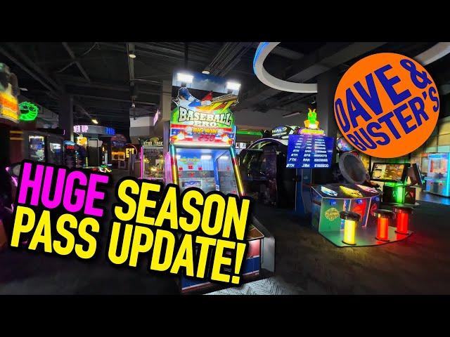 Dave & Buster's season pass just got A LOT BETTER... but also a little worse!