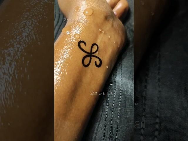 diy friendship symbol tattoo making at home/temporary tattoo #shorts #trending #viral #tattoo