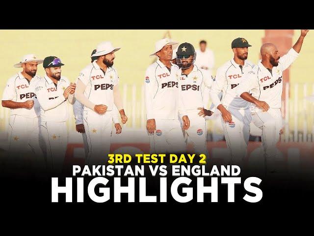 Full Highlights | Pakistan vs England | 3rd Test Day 2, 2024 | PCB | M3G1K