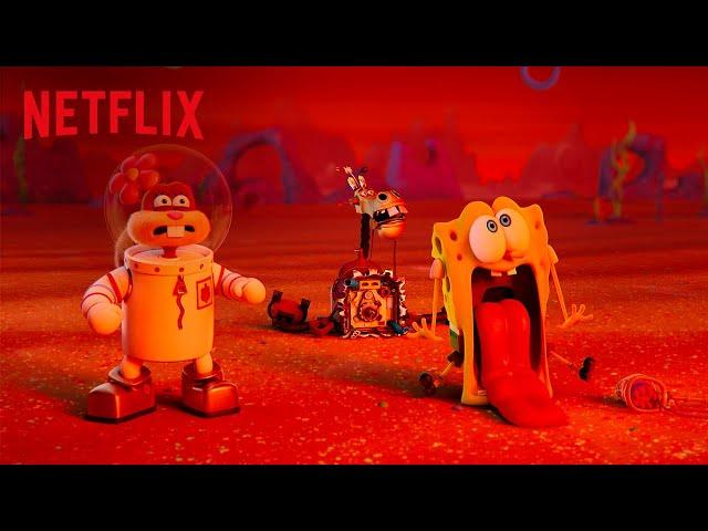 Bikini Bottom Gets Scooped Up | Saving Bikini Bottom: The Sandy Cheeks Movie | Netflix