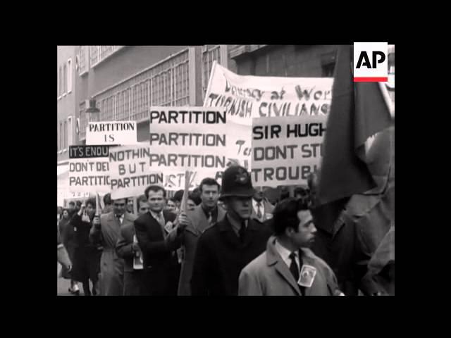 TURKISH CYPRIOT DEMONSTRATION IN LONDON