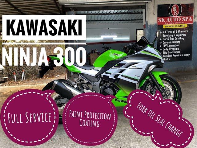 Kawasaki Ninja 300 Fork Oil Seal Change | Full Servicing | Maintenance |  Coating | Polishing |