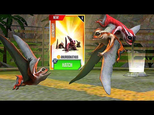 NEW LEGENDARY VIP ANUROGNATHUS MAX LEVEL 40 | JURASSIC WORLD THE GAME