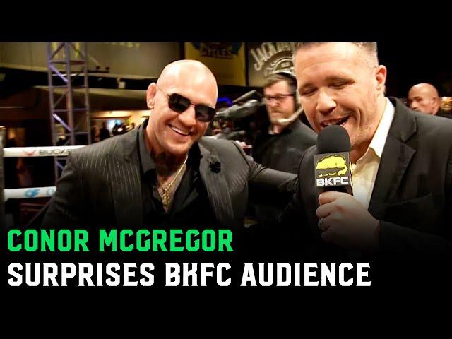 Conor McGregor surprises BKFC crowd with sudden appearance