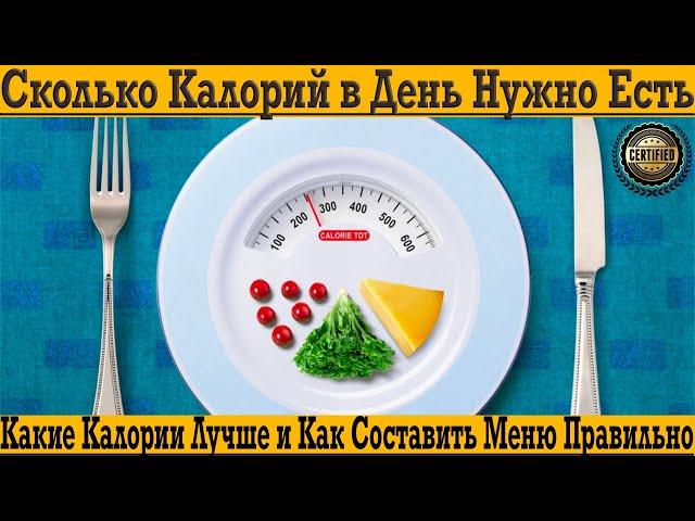 Сколько калорий в день мне нужно?! Какие калории лучше и как составить меню?!