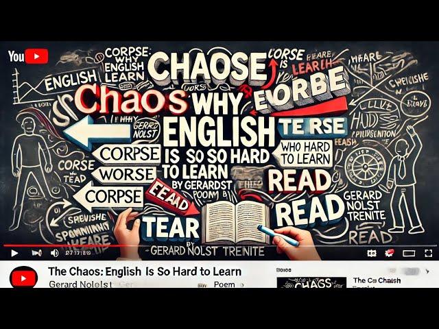 The Chaos: Why English is So Hard to Learn | Poem by Gerard Nolst Trenité @StartFromScratch.