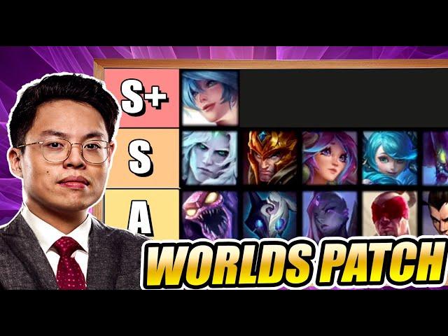 What champions are the most broken at worlds this year? Patch 14.18 tierlist