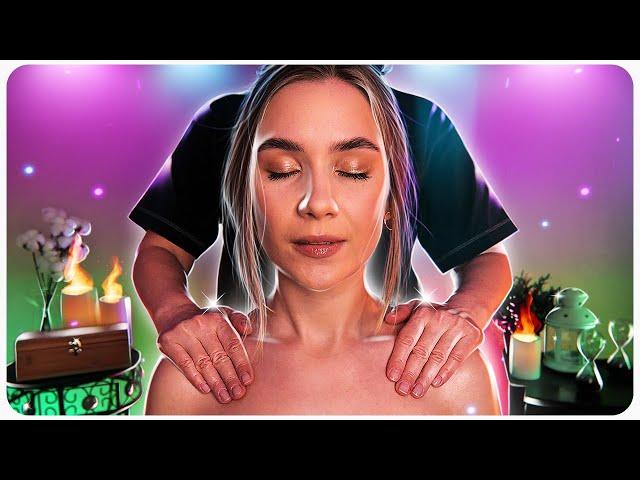  АСМР Обалденный МАССАЖ СПИНЫ и ШЕИ  Звуки Кожи asmr back neck massage tracing