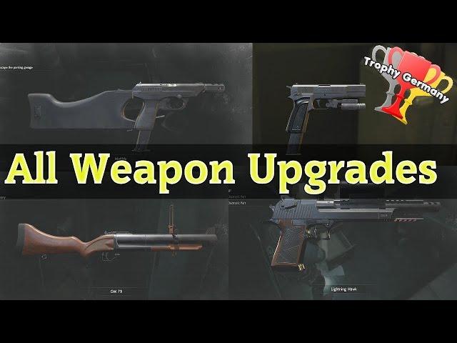 Resident Evil 2 Remeke - All Weapon Upgrades & Locations (13 WEAPONS IN THE GAME!!!)