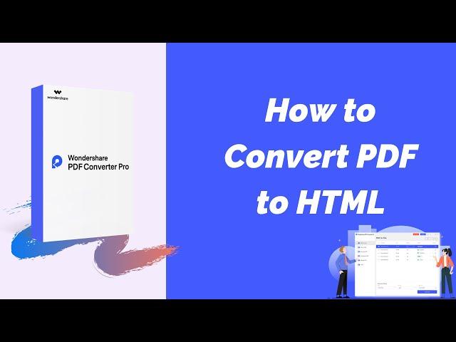 How to Convert PDF to HTML Using Wondershare PDF Converter Pro