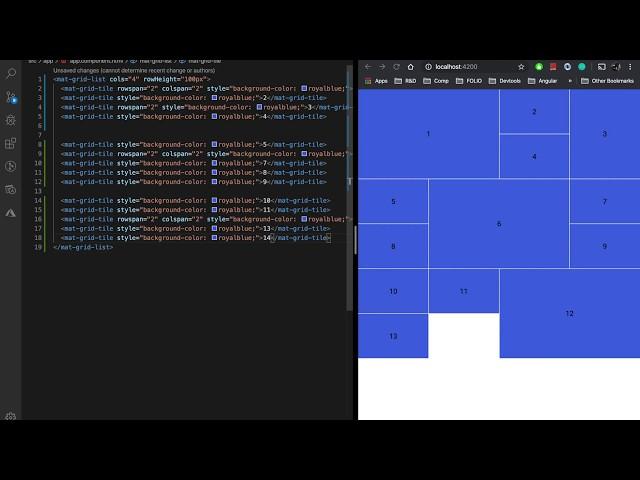 1. Angular Material  Grid List Layout Fundamental